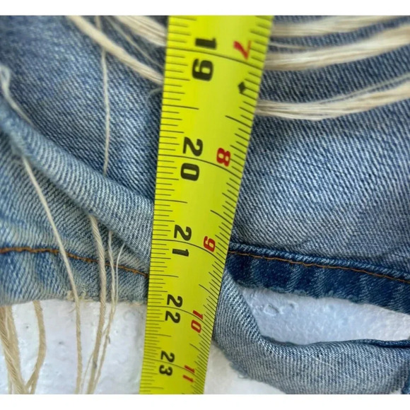 Levi Strauss 511 Mens Vintage Distressed Stretch Denim Shorts Blue Sz L - Picture 11 of 12